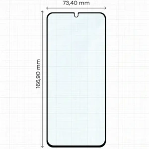 Szkło hartowane Bizon Glass Edge Duo do Xiaomi Redmi A5 4G / POCO C71 4G czarna ramka [2 PACK]