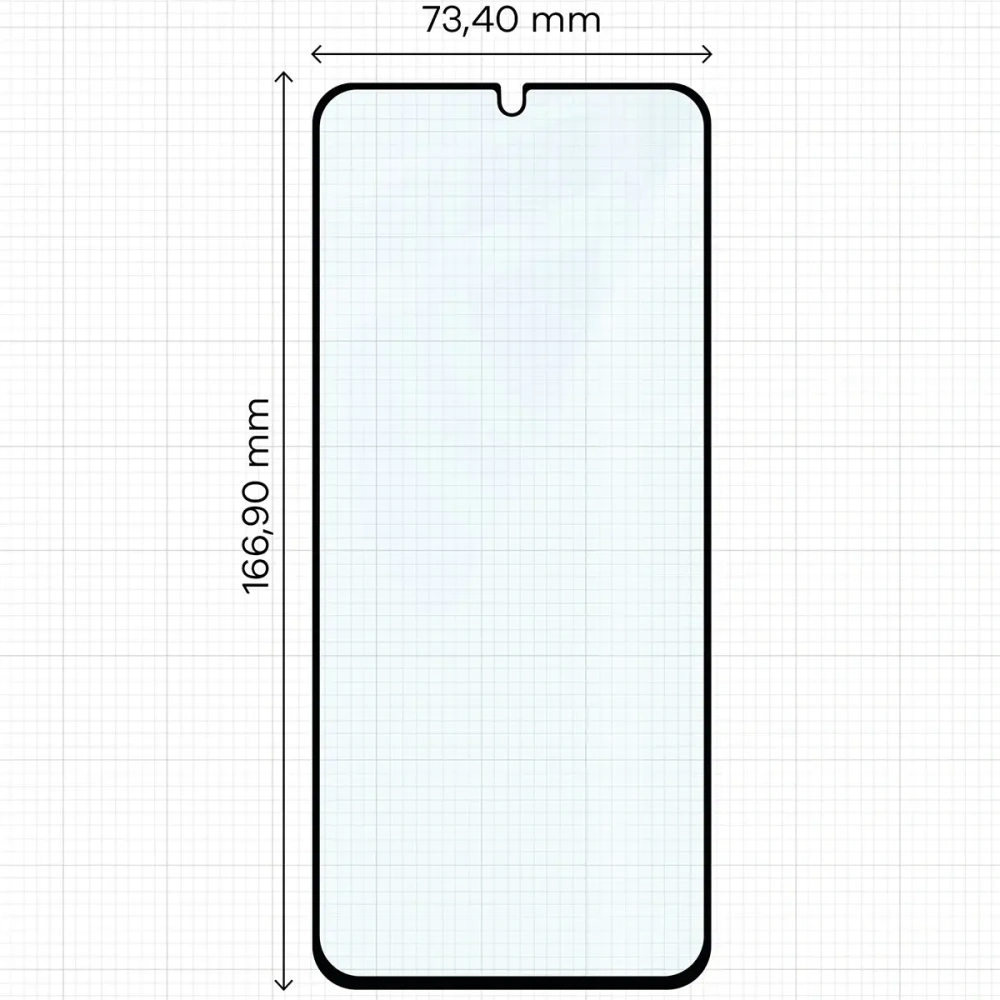 Szkło hartowane Bizon Glass Edge Duo do Xiaomi Redmi A5 4G / POCO C71 4G czarna ramka [2 PACK]