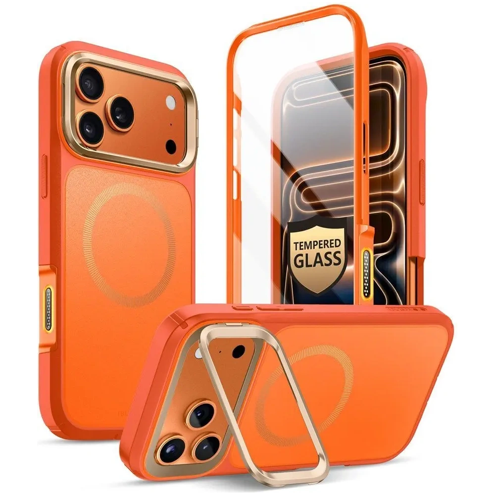 Etui Supcase IBLSN Ares Flip Mag MagSafe do Apple iPhone 17 Pro Coral