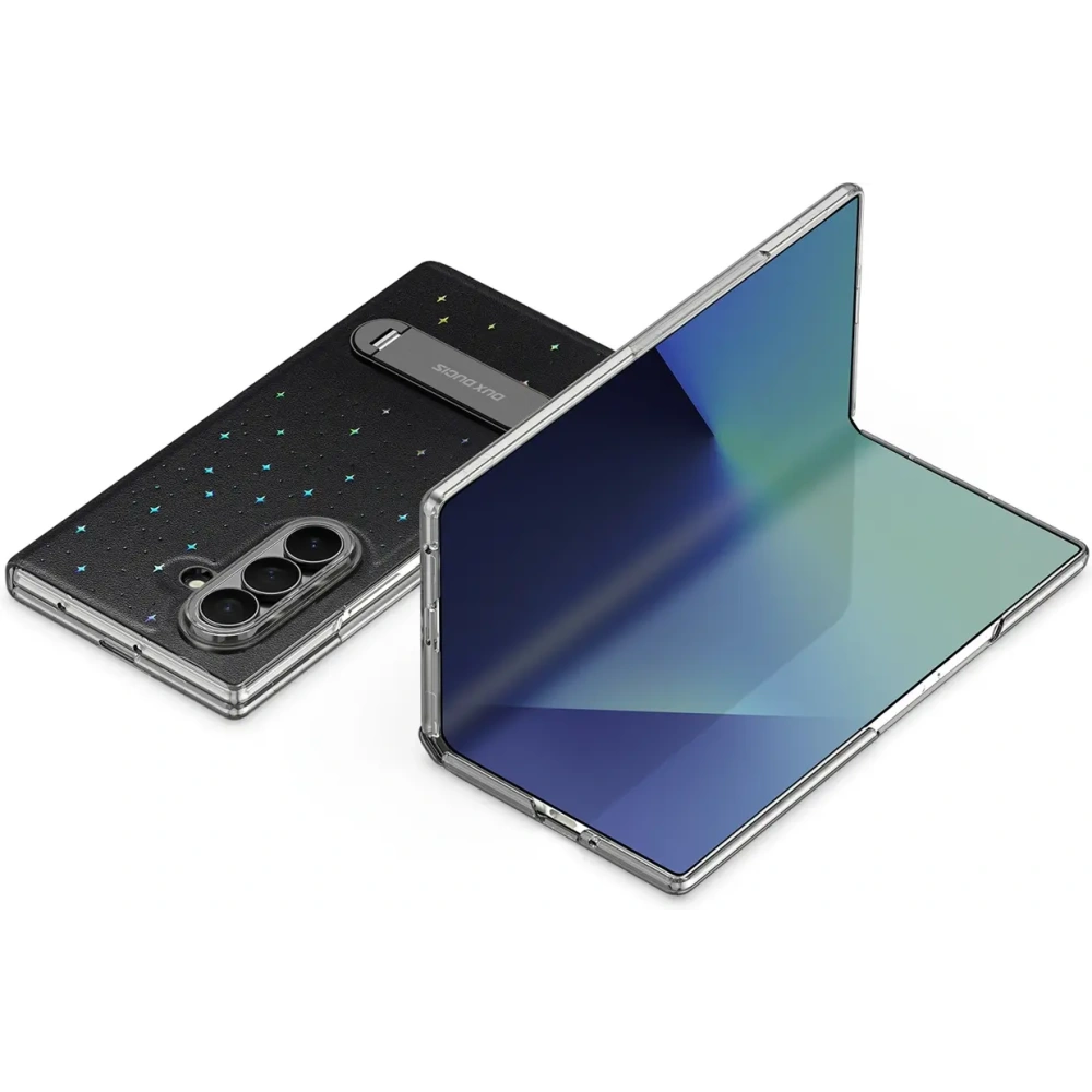 Etui Dux Ducis Stex do Samsung Galaxy Z Fold 7 z podstawką 360° czarne