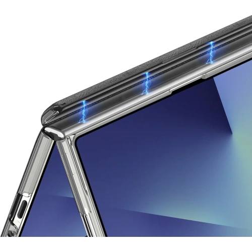 Etui Dux Ducis Stex do Samsung Galaxy Z Fold 7 z podstawką 360° czarne