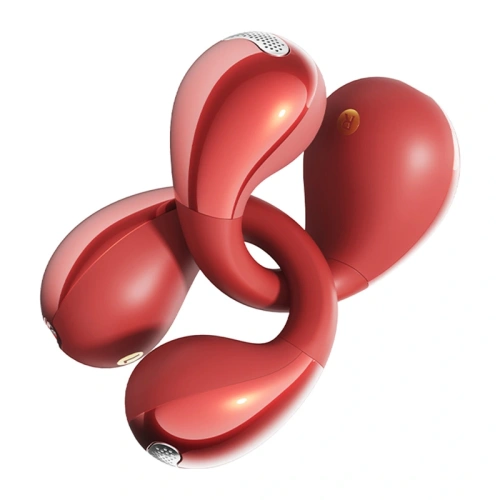 Bezprzewodowe słuchawki z klipsem QCY Crossky Clip C30S (czerwone)