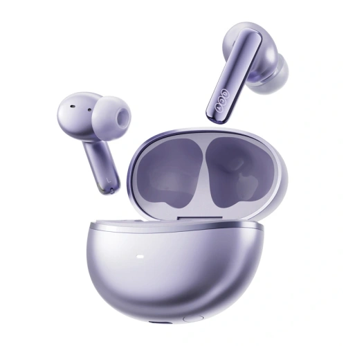 Bezprzewodowe słuchawki dokanałowe TWS QCY MeloBuds N70 Bluetooth 6.0 (fioletowe)