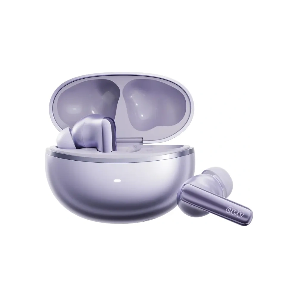 Bezprzewodowe słuchawki dokanałowe TWS QCY MeloBuds N70 Bluetooth 6.0 (fioletowe)