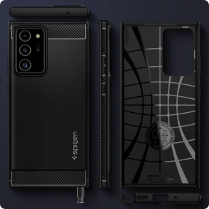 Wholesale Spigen Rugged Armor Samsung Galaxy Note 20 Ultra Matte Black - SPN1199BLK - {ean13} - Hurt