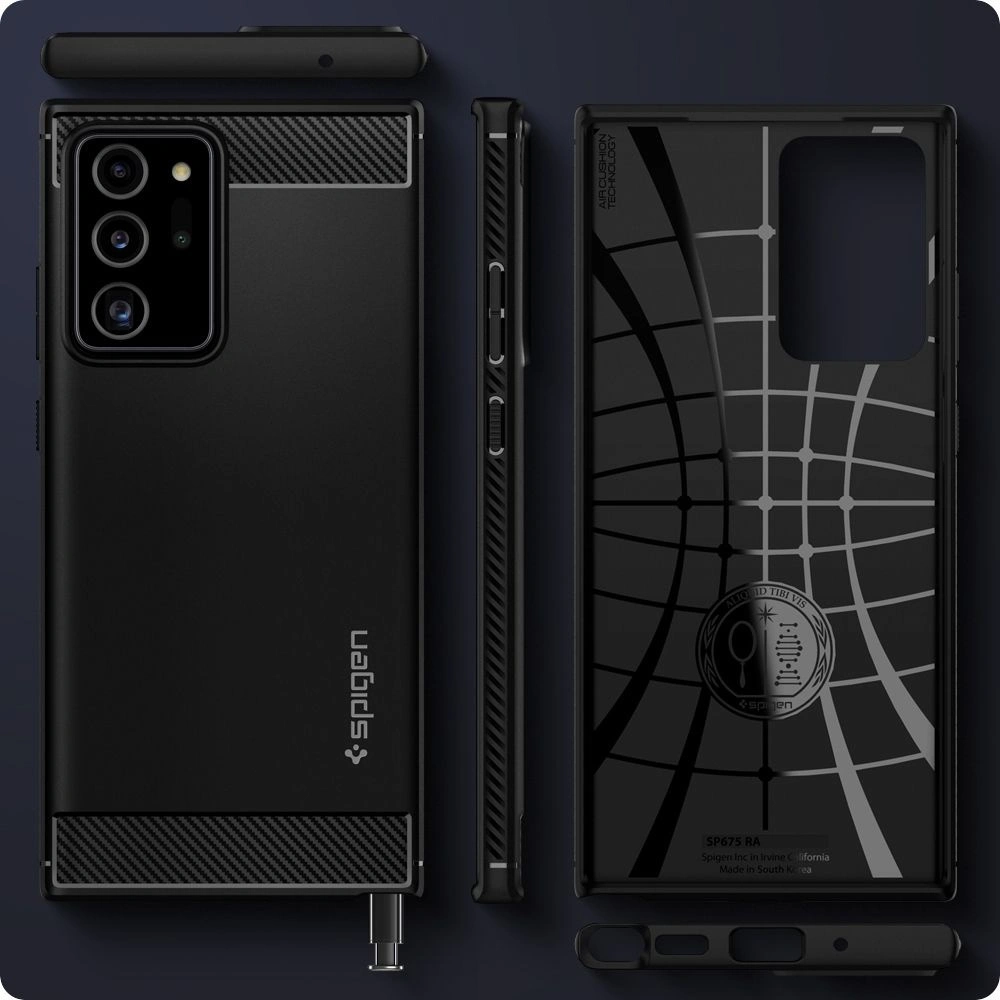 Hurtownia GSM - Etui Spigen Rugged Armor Samsung Galaxy Note 20 Ultra Matně černé - SPN1199BLK - {ean13} - Hurt