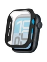 Etui ze szkłem do zegarka Bizon Case+Glass Watch do Apple Watch SE 3 / SE 2 / SE / 6 / 5 / 4 44mm matowe czarne
