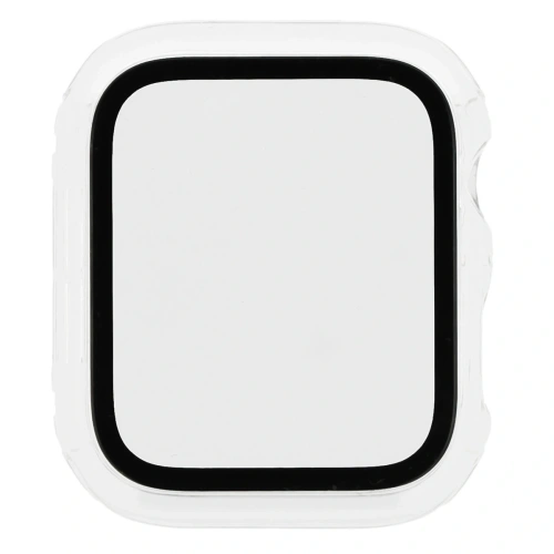 Etui ze szkłem do zegarka Bizon Case+Glass Watch do Apple Watch SE 3 / SE 2 / SE / 6 / 5 / 4 44mm przezroczyste