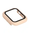 Etui ze szkłem do zegarka Bizon Case+Glass Watch do Apple Watch SE 3 / SE 2 / SE / 6 / 5 / 4 40mm matowe różowe