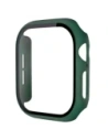 Etui ze szkłem do zegarka Bizon Case+Glass Watch do Apple Watch SE 3 / SE 2 / SE / 6 / 5 / 4 40mm matowe ciemnozielone