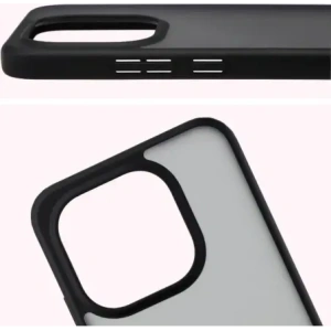 Etui Bizon Case Angelo do Xiaomi 15T przydymione z czarną ramką
