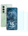 Elastyczne etui + 2x szkło hartowane Bizon Case Clear Pack do Xiaomi Redmi 15 4G / 5G