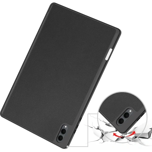 Etui z klapką Bizon Case Tab Lizard do Samsung Galaxy Tab S11 Ultra czarne