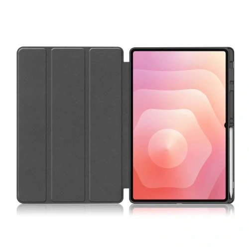 Etui z klapką Bizon Case Tab Lizard do Samsung Galaxy Tab S11 Ultra czarne