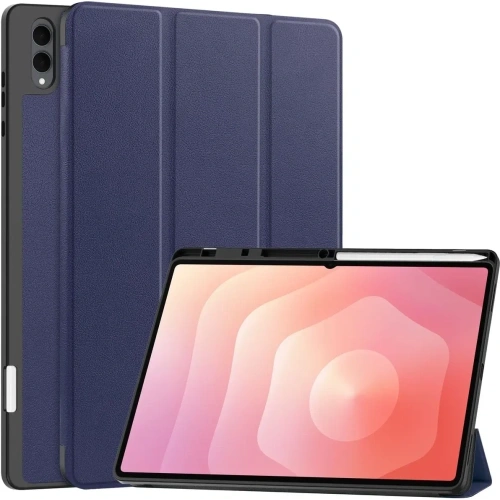 Etui z klapką Bizon Case Tab Lizard do Samsung Galaxy Tab S11 Ultra granatowe