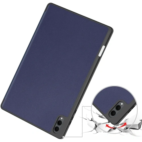 Etui z klapką Bizon Case Tab Lizard do Samsung Galaxy Tab S11 Ultra granatowe