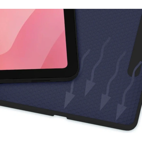 Etui z klapką Bizon Case Tab Lizard do Samsung Galaxy Tab S11 Ultra granatowe