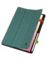 Etui z klapką Bizon Case Tab Lizard do Samsung Galaxy Tab S11 Ultra ciemnozielone