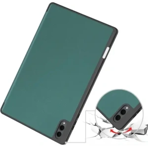 Etui z klapką Bizon Case Tab Lizard do Samsung Galaxy Tab S11 Ultra ciemnozielone