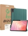 Etui z klapką Bizon Case Tab Lizard do Samsung Galaxy Tab S11 Ultra ciemnozielone