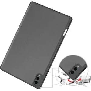 Etui z klapką Bizon Case Tab Lizard do Samsung Galaxy Tab S11 Ultra szare