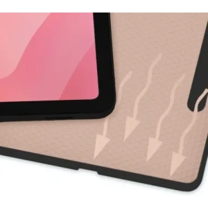 Etui z klapką Bizon Case Tab Lizard do Samsung Galaxy Tab S11 Ultra różowozłote