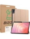 Etui z klapką Bizon Case Tab Lizard do Samsung Galaxy Tab S11 Ultra różowozłote