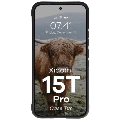 Pancerne etui Bizon Case Tur do Xiaomi 15T Pro czarne