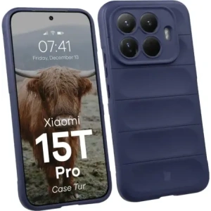 Pancerne etui Bizon Case Tur do Xiaomi 15T Pro granatowe