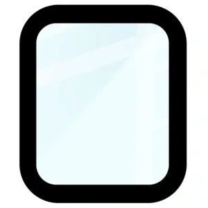 Szkło hybrydowe Bizon Glass Watch Edge Hybrid dla Apple Watch SE 3 / SE 2 / SE / 6 / 5 / 4 (40 mm) czarne