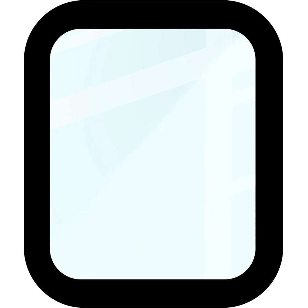 Szkło hybrydowe Bizon Glass Watch Edge Hybrid dla Apple Watch SE 3 / SE 2 / SE / 6 / 5 / 4 (40 mm) czarne