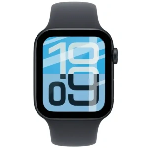 Szkło hybrydowe Bizon Glass Watch Edge Hybrid dla Apple Watch SE 3 / SE 2 / SE / 6 / 5 / 4 (44 mm) czarne