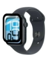 Szkło hybrydowe Bizon Glass Watch Edge Hybrid dla Apple Watch SE 3 / SE 2 / SE / 6 / 5 / 4 (44 mm) czarne