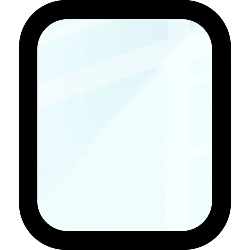 Szkło hybrydowe Bizon Glass Watch Edge Hybrid dla Apple Watch SE 3 / SE 2 / SE / 6 / 5 / 4 (44 mm) czarne