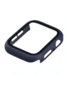 Etui ze szkłem do zegarka Bizon Case+Glass Watch do Apple Watch SE 3 / SE 2 / SE / 6 / 5 / 4 44mm matowe granatowe