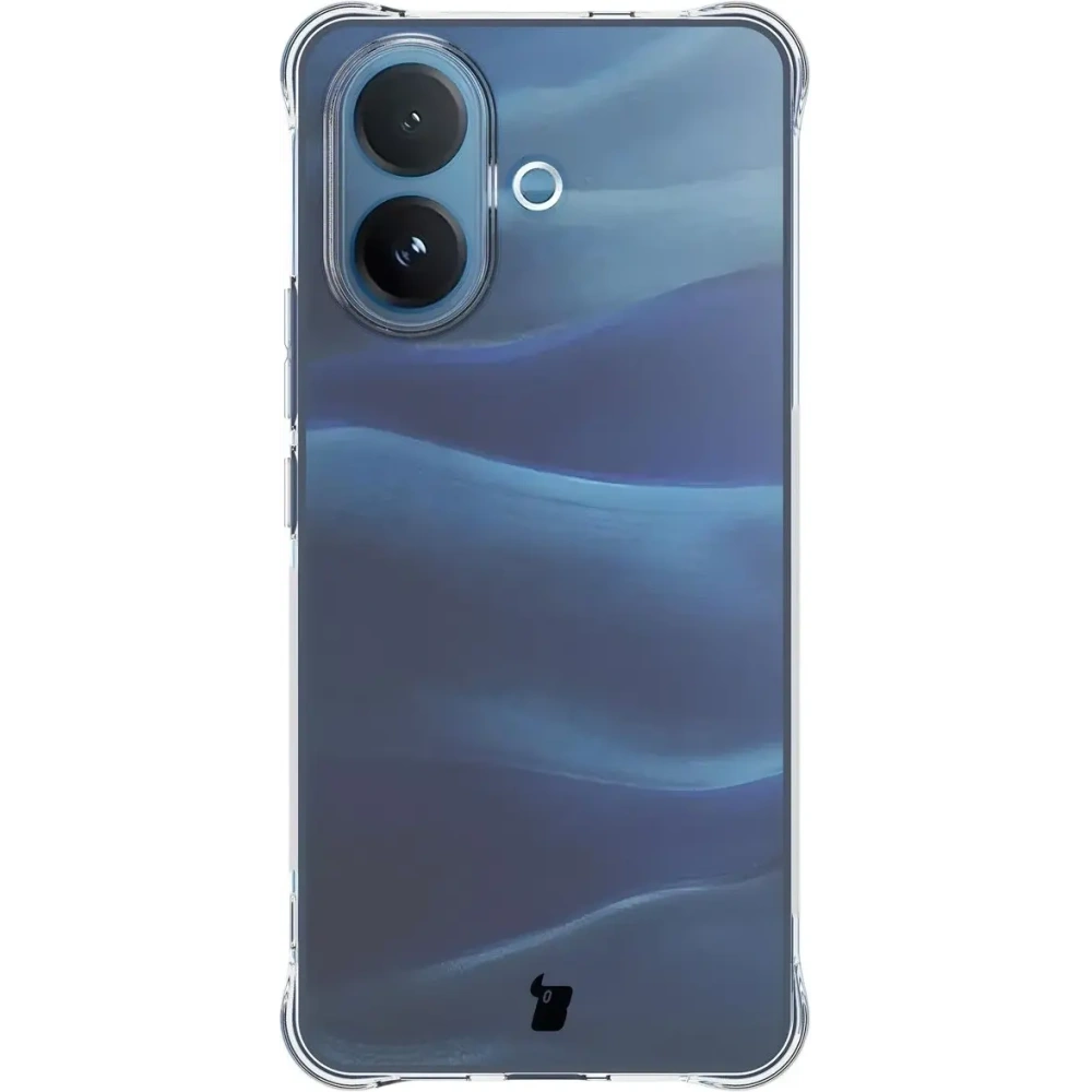 Elastyczne etui + 2x folia na ekran Bizon Case Clear Pack do Vivo V60 Lite 5G