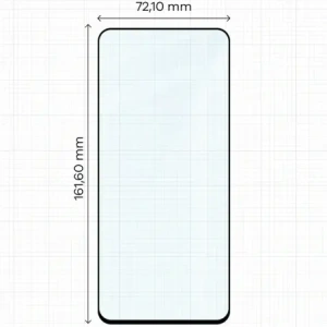 Szkło hartowane Bizon Glass Edge 2 do Honor X7d / Honor 400 Smart czarna ramka