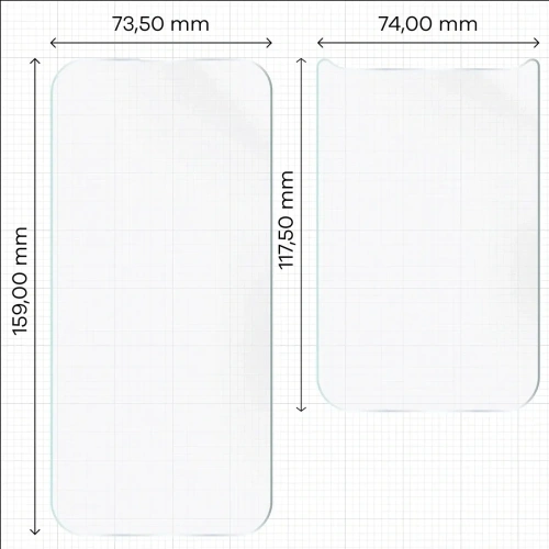 Folia hydrożelowa na tył i przód Bizon Glass Hydrogel Pack do Apple iPhone 17 Pro Max