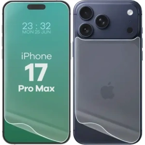 Folia hydrożelowa na tył i przód Bizon Glass Hydrogel Pack do Apple iPhone 17 Pro Max