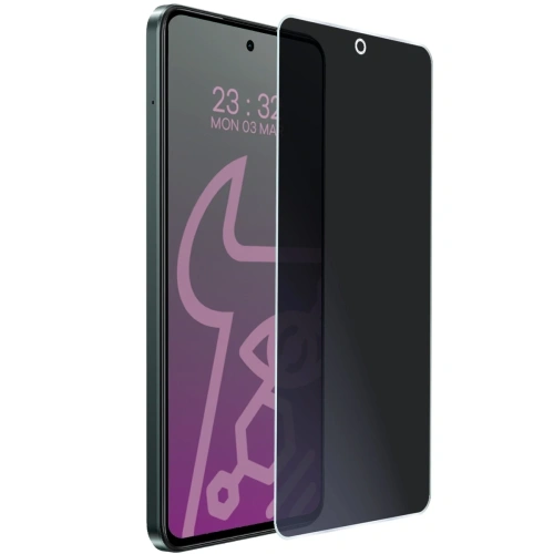 Prywatyzujące szkło hybrydowe Bizon Glass Mule Shadow do Realme P3 Lite matowe