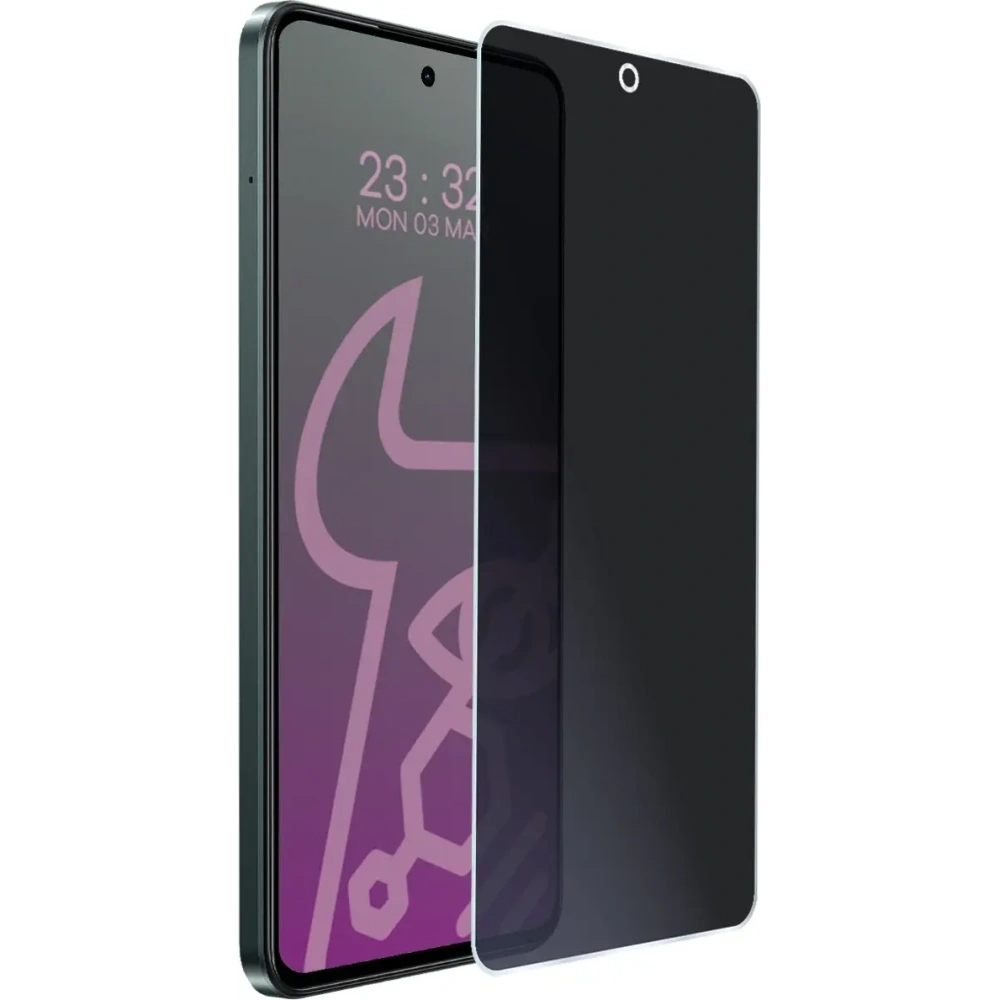 Prywatyzujące szkło hybrydowe Bizon Glass Mule Shadow do Realme P3 Lite matowe