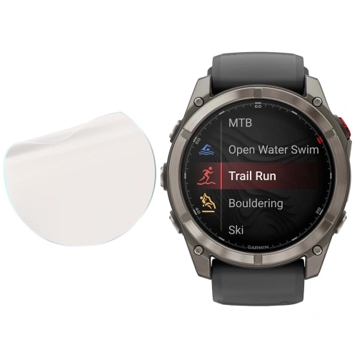 Folia matowa Bizon Glass Watch Film Sun do Garmin Fenix 8 Pro AMOLED 47 mm