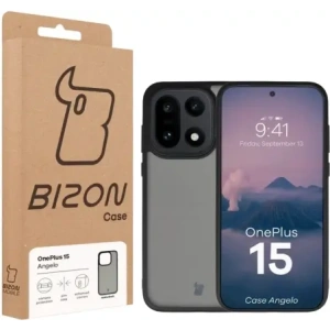 Etui Bizon Case Angelo do OnePlus 15 przydymione z czarną ramką
