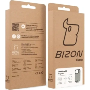 Etui Bizon Case Angelo do OnePlus 15 przydymione z czarną ramką