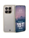 Etui Bizon Case Angelo do Xiaomi 15T Pro półprzezroczyste z beżową ramką