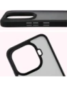 Etui Bizon Case Angelo do Xiaomi 15T Pro przydymione z czarną ramką