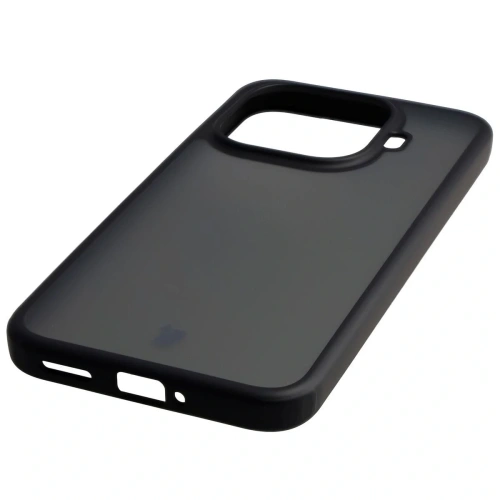 Etui Bizon Case Angelo do Xiaomi 15T Pro przydymione z czarną ramką