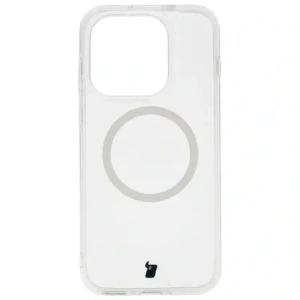 Etui z pierścieniem magnetycznym Bizon Case CrystalO do OnePlus 15 przezroczyste