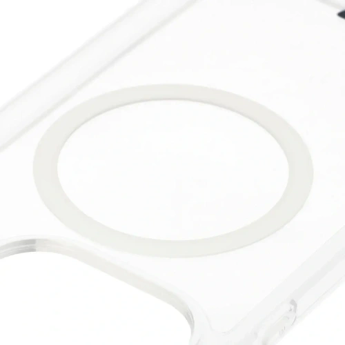 Etui z pierścieniem magnetycznym Bizon Case CrystalO do OnePlus 15 przezroczyste