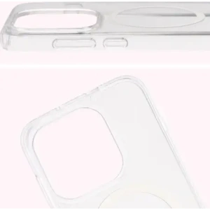 Etui z pierścieniem magnetycznym Bizon Case CrystalO do OnePlus 15 przezroczyste